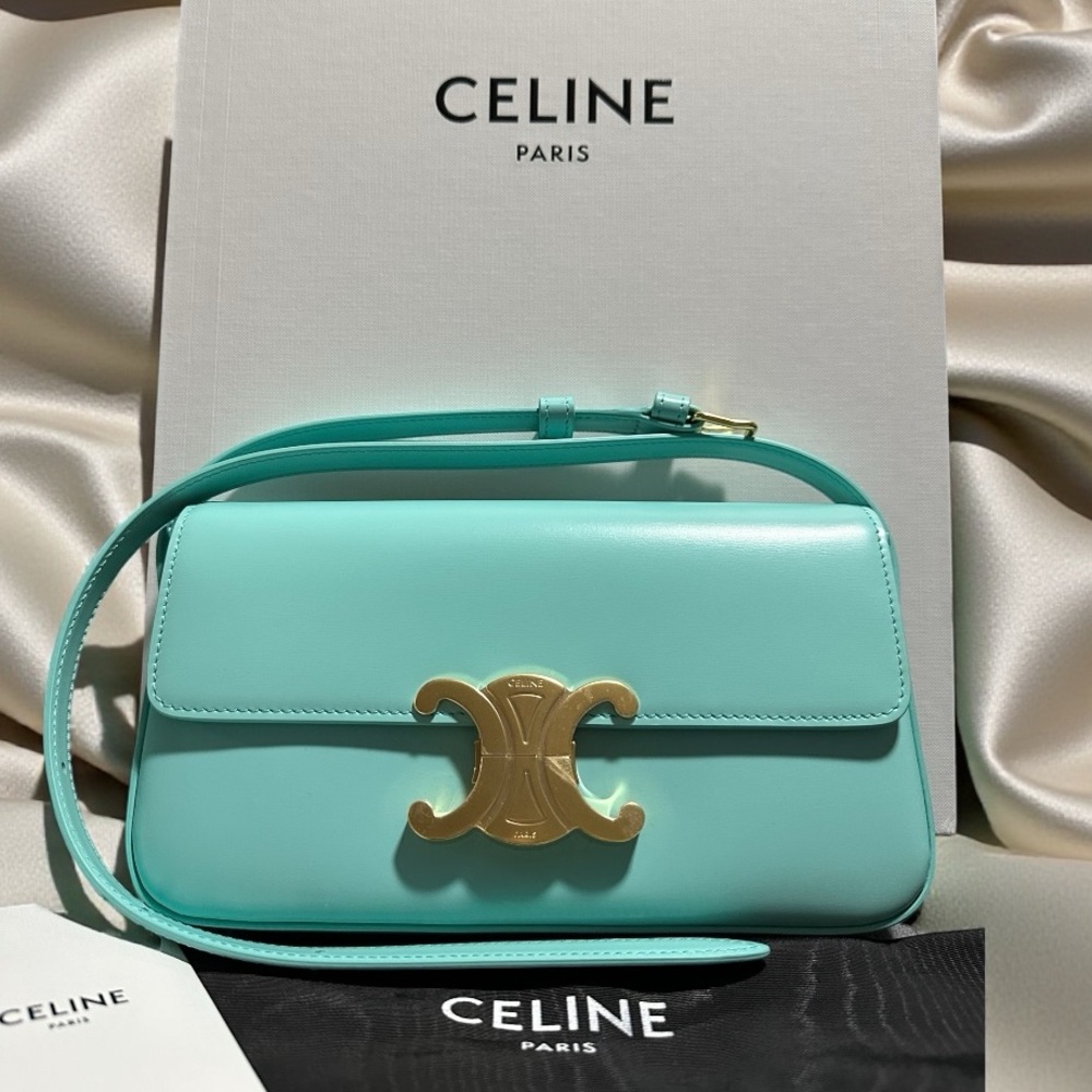 ✨ Celine Triomphe Shoulder Bag Claude in Shiny Calfskin NEW!